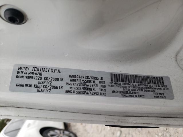 ZFBERFAB6J6J61470 - 2018 RAM PROMASTER WHITE photo 13