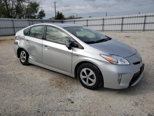 JTDKN3DU5F0482384 - 2015 TOYOTA PRIUS SILVER photo 4