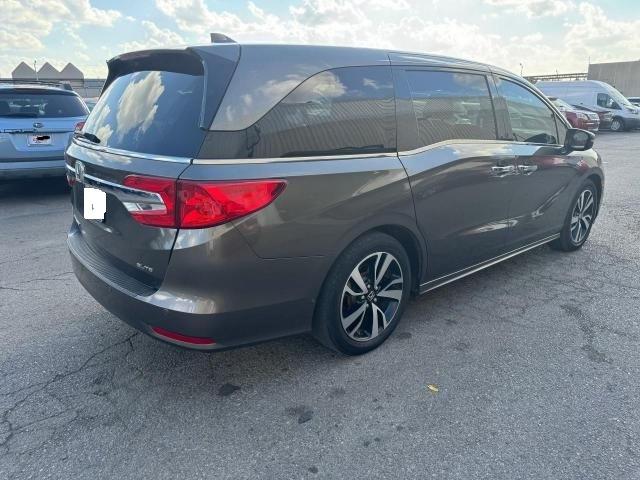 5FNRL6H96JB000320 - 2018 HONDA ODYSSEY ELITE GRAY photo 4