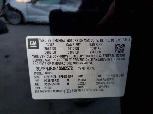 3GYFNJE45AS602572 - 2010 CADILLAC SRX PERFORMANCE COLLECTION Noir photo 13