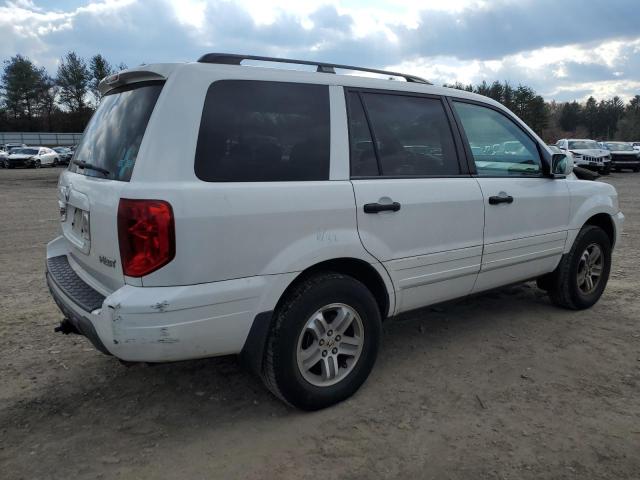 2HKYF18455H517545 - 2005 HONDA PILOT EX WHITE photo 3