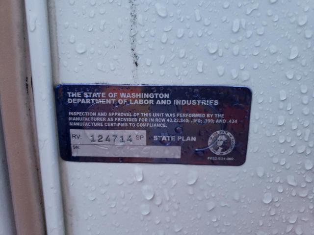 1NCG811S980106479 - 2008 ARCT CAMPER WHITE photo 10