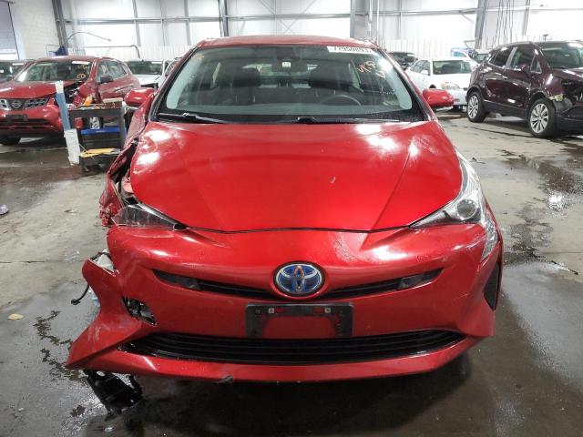 JTDKBRFU9H3054005 - 2017 TOYOTA PRIUS RED photo 5