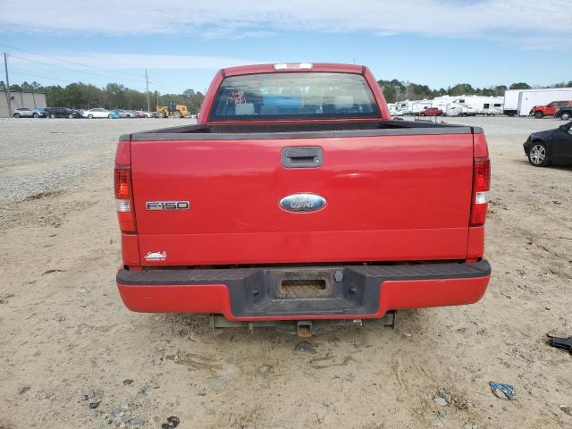 1FTRX12W27FB29424 - 2007 FORD F150 RED photo 6