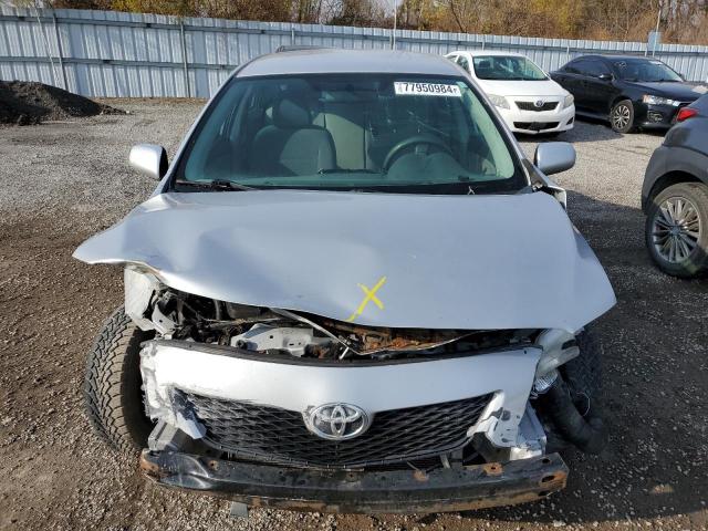 2T1BU4EE3AC411487 - 2010 TOYOTA COROLLA BASE SILVER photo 5