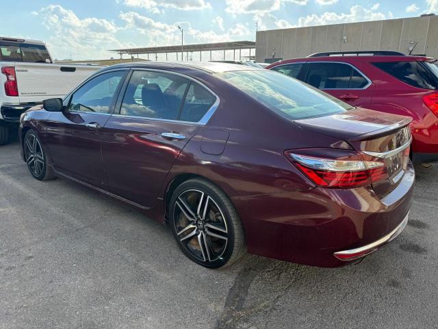 1HGCR2F57GA240296 - 2016 HONDA ACCORD SPORT BURGUNDY photo 3