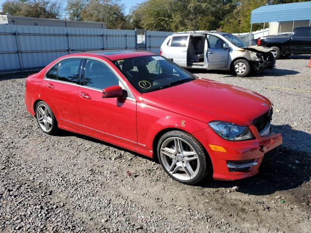 WDDGF4HB5EA960772 - 2014 MERCEDES-BENZ C 250 RED photo 4