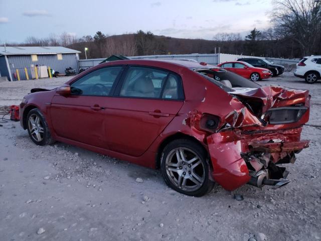 19UUA66287A015992 - 2007 ACURA TL RED photo 2