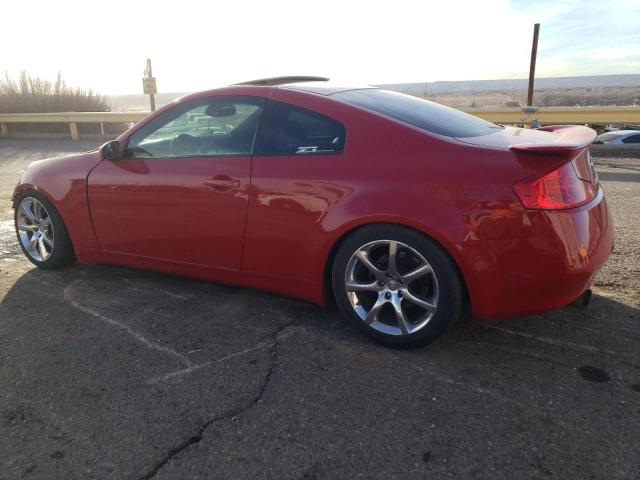 JNKCV54E85M405037 - 2005 INFINITI G35 RED photo 2