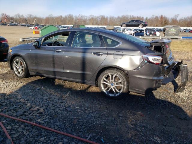 3FA6P0CD7KR224637 - 2019 FORD FUSION SEL GRAY photo 2