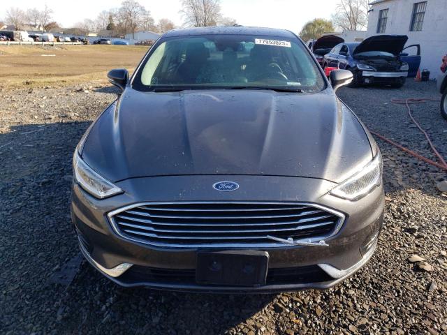 3FA6P0CD7KR224637 - 2019 FORD FUSION SEL GRAY photo 5