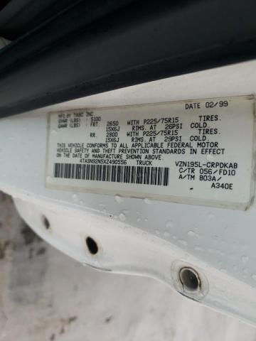 4TASN92N5XZ490556 - 1999 TOYOTA TACOMA XTRACAB PRERUNNER თეთრი ფოტო 13