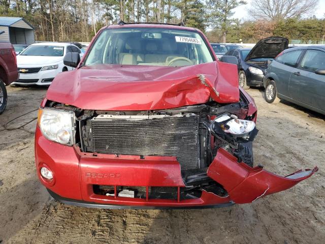 1FMCU9D71BKA36974 - 2011 FORD ESCAPE XLT RED photo 5