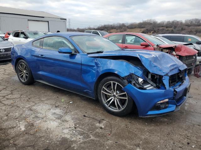 1FA6P8TH4H5271184 - 2017 FORD MUSTANG BLUE photo 4