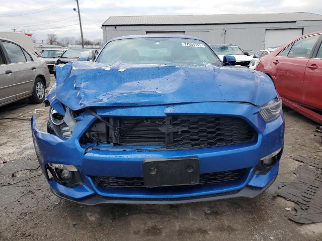 1FA6P8TH4H5271184 - 2017 FORD MUSTANG BLUE photo 5