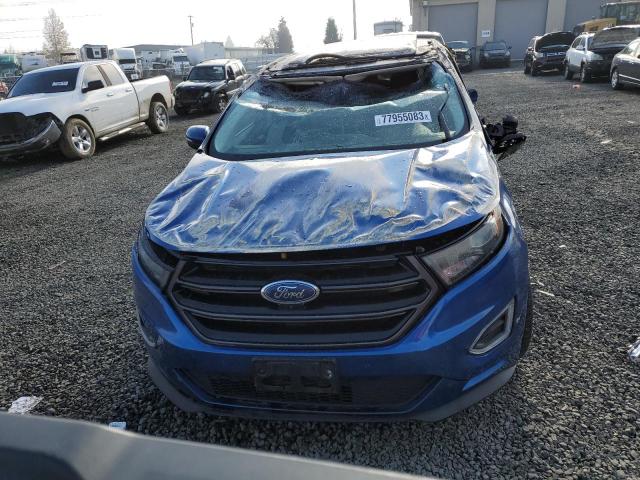 2FMPK4AP2JBC01552 - 2018 FORD EDGE SPORT BLUE photo 5