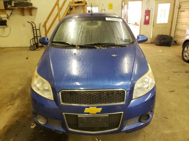 KL1TD6DE9AB069728 - 2010 CHEVROLET AVEO LS BLUE photo 5