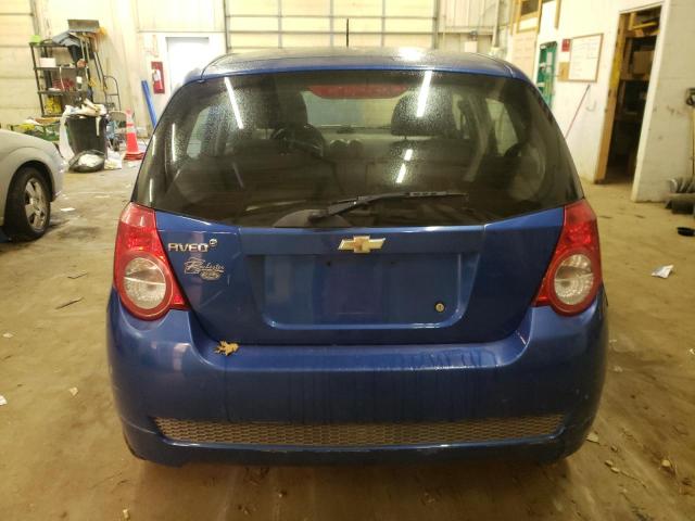 KL1TD6DE9AB069728 - 2010 CHEVROLET AVEO LS Mavi fotoğraf 6