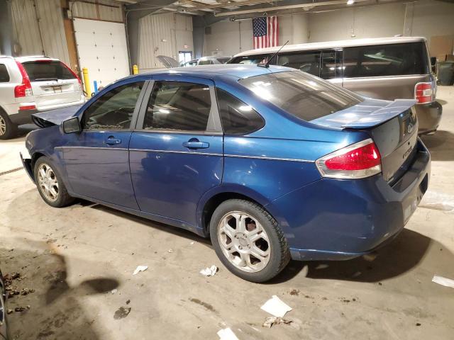 1FAHP35N68W278503 - 2008 FORD FOCUS SE BLUE photo 2