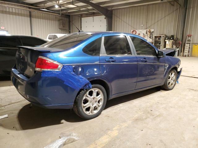 1FAHP35N68W278503 - 2008 FORD FOCUS SE BLUE photo 3