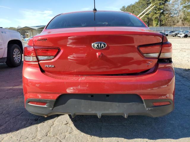 3KPA24AB7JE066091 - 2018 KIA RIO LX RED photo 6