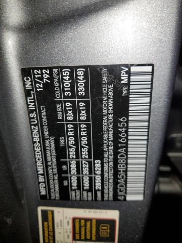 4JGDA5HB8DA166456 - 2013 MERCEDES-BENZ ML 350 4MATIC GRAY photo 13