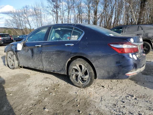 1HGCR2F36HA296620 - 2017 HONDA ACCORD LX BLUE photo 2