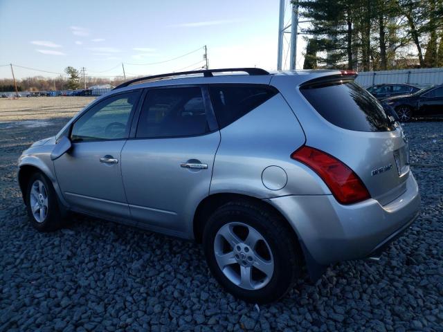 JN8AZ08W54W338956 - 2004 NISSAN MURANO SL SILVER photo 2