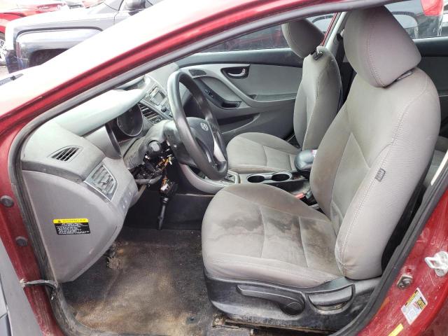 5NPDH4AE1FH566045 - 2015 HYUNDAI ELANTRA SE RED photo 7