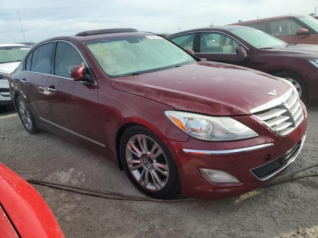 KMHGC4DF5CU199325 - 2012 HYUNDAI GENESIS 4.6L MAROON photo 4