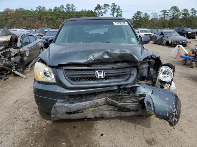 5FNYF18485B063614 - 2005 HONDA PILOT EX BLUE photo 5