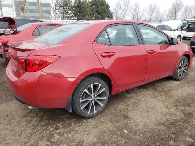 2T1BURHEXKC130264 - 2019 TOYOTA COROLLA L RED photo 3