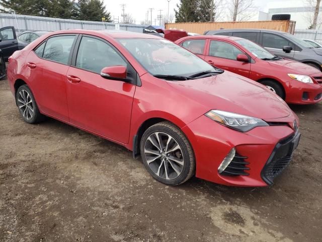 2T1BURHEXKC130264 - 2019 TOYOTA COROLLA L RED photo 4