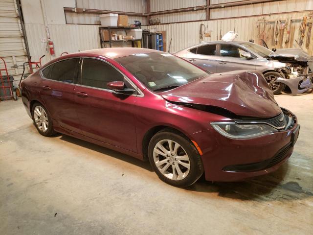 1C3CCCFB6FN727786 - 2015 CHRYSLER 200 LX RED photo 4