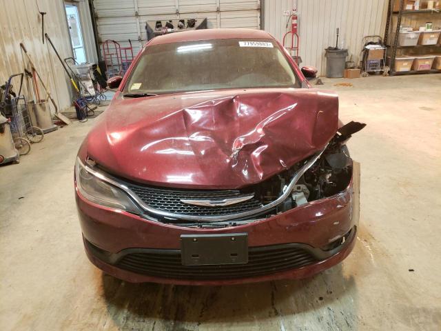 1C3CCCFB6FN727786 - 2015 CHRYSLER 200 LX RED photo 5