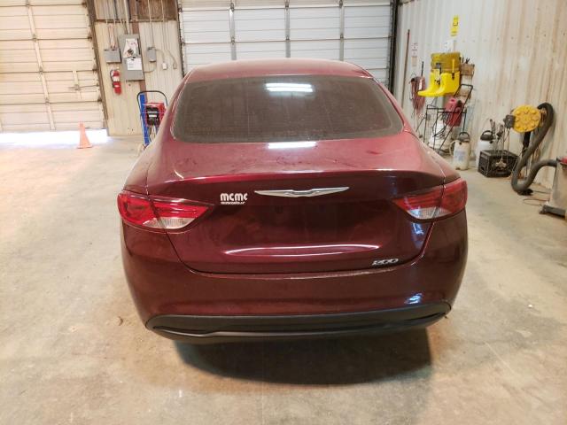 1C3CCCFB6FN727786 - 2015 CHRYSLER 200 LX RED photo 6