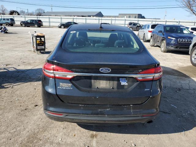 3FA6P0H73HR370254 - 2017 FORD FUSION SE BLACK photo 6