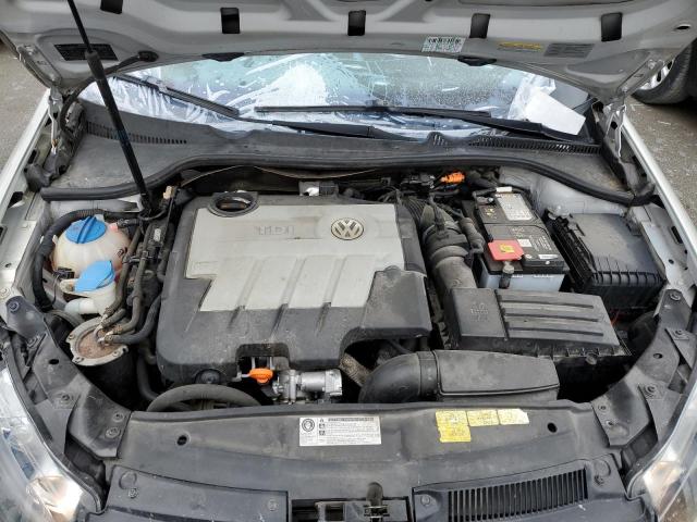 3VWPL7AJ4BM618540 - 2011 VOLKSWAGEN JETTA TDI SILVER photo 12