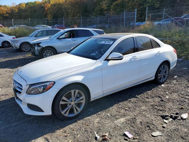 55SWF4KB0GU108059 - 2016 MERCEDES-BENZ C 300 4MATIC WHITE photo 1