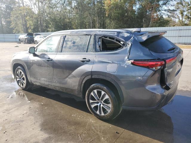 5TDGZRAH7NS556775 - 2022 TOYOTA HIGHLANDER XLE GRAY photo 2