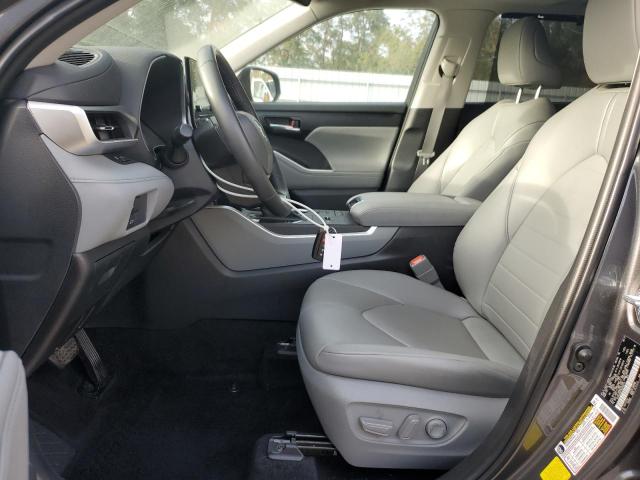 5TDGZRAH7NS556775 - 2022 TOYOTA HIGHLANDER XLE GRAY photo 7