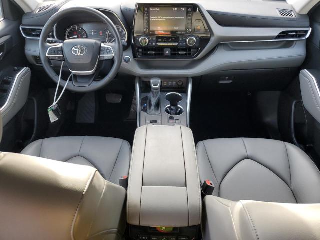 5TDGZRAH7NS556775 - 2022 TOYOTA HIGHLANDER XLE GRAY photo 8