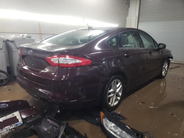 3FA6P0H76DR326579 - 2013 FORD FUSION SE MAROON photo 3