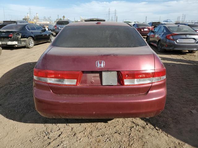 1HGCM66514A069661 - 2004 HONDA ACCORD EX BURGUNDY photo 6