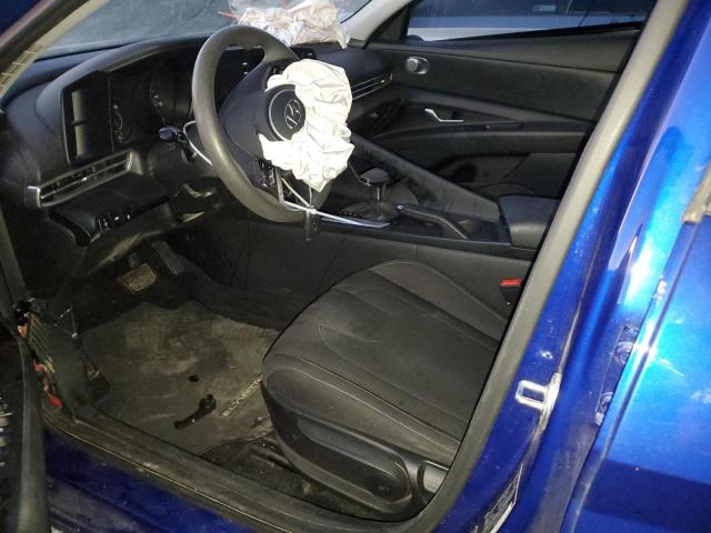 5NPLM4AG9MH038940 - 2021 HYUNDAI ELANTRA SEL BLUE photo 7