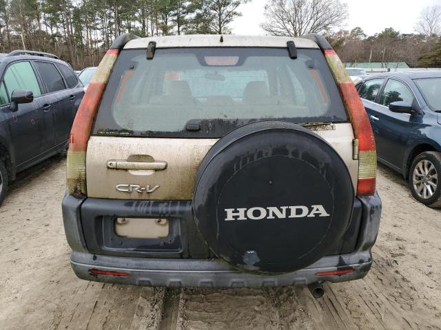 SHSRD78556U415967 - 2006 HONDA CR-V LX TAN photo 6