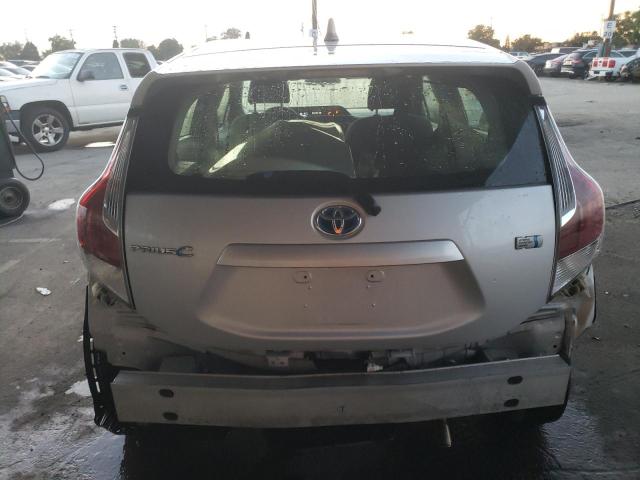 JTDKDTB3XG1128787 - 2016 TOYOTA PRIUS C SILVER photo 6