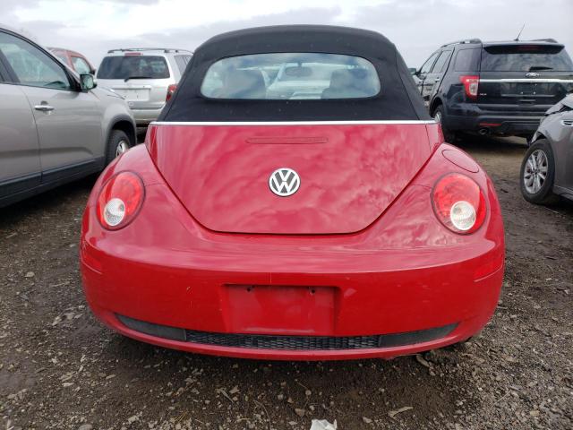 3VWRF31YX7M422650 - 2007 VOLKSWAGEN NEW BEETLE CONVERTIBLE OPTION PACKAGE 1 RED photo 6