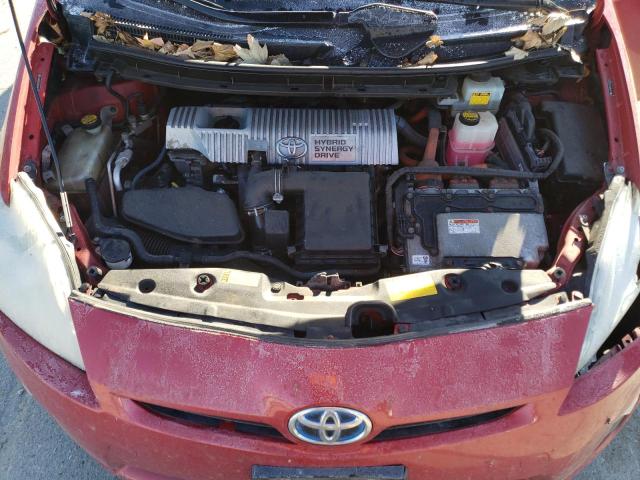 JTDKN3DU3B0268939 - 2011 TOYOTA PRIUS RED photo 11