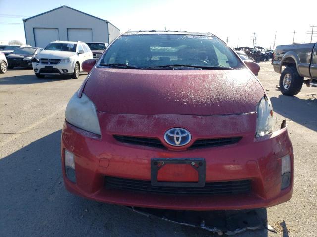 JTDKN3DU3B0268939 - 2011 TOYOTA PRIUS RED photo 5